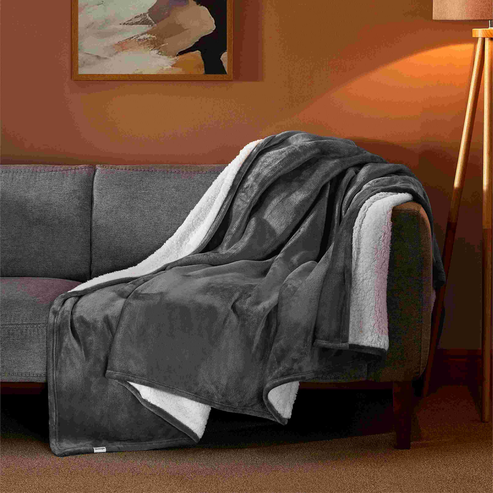Silentnight Snugsie Giant Blanket - Charcoal