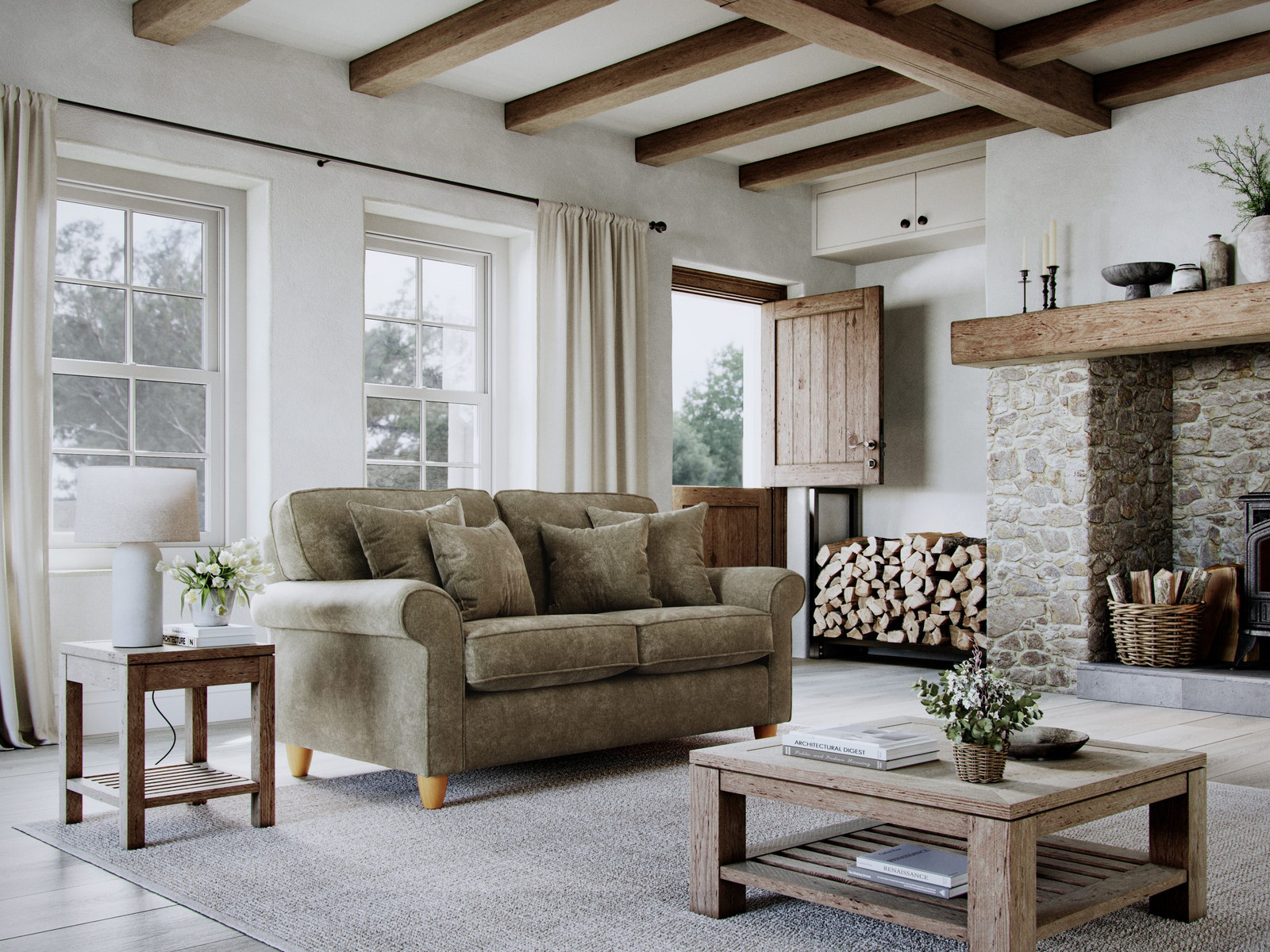 Abingdon Small Sofa Glory Winter Moss