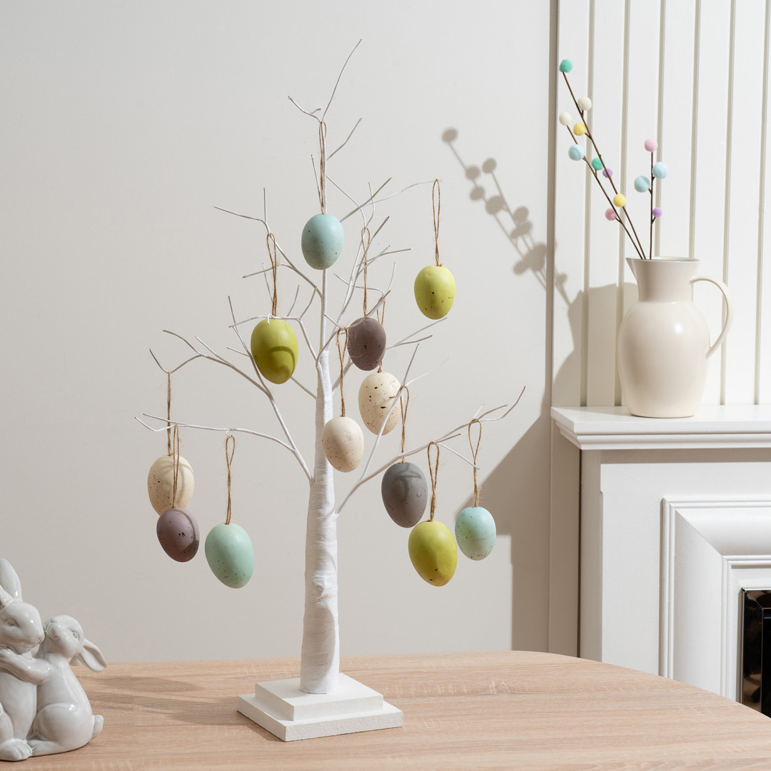 Twig Tree & Speckled Egg Set 70cm