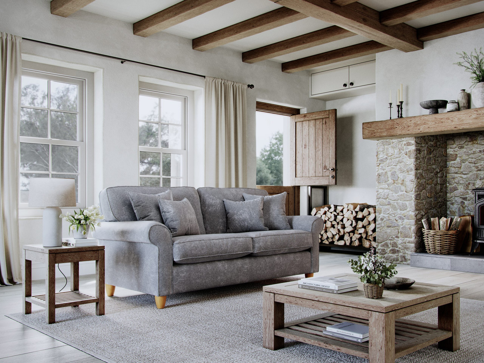 Abingdon Medium Sofa Glory Anthracite