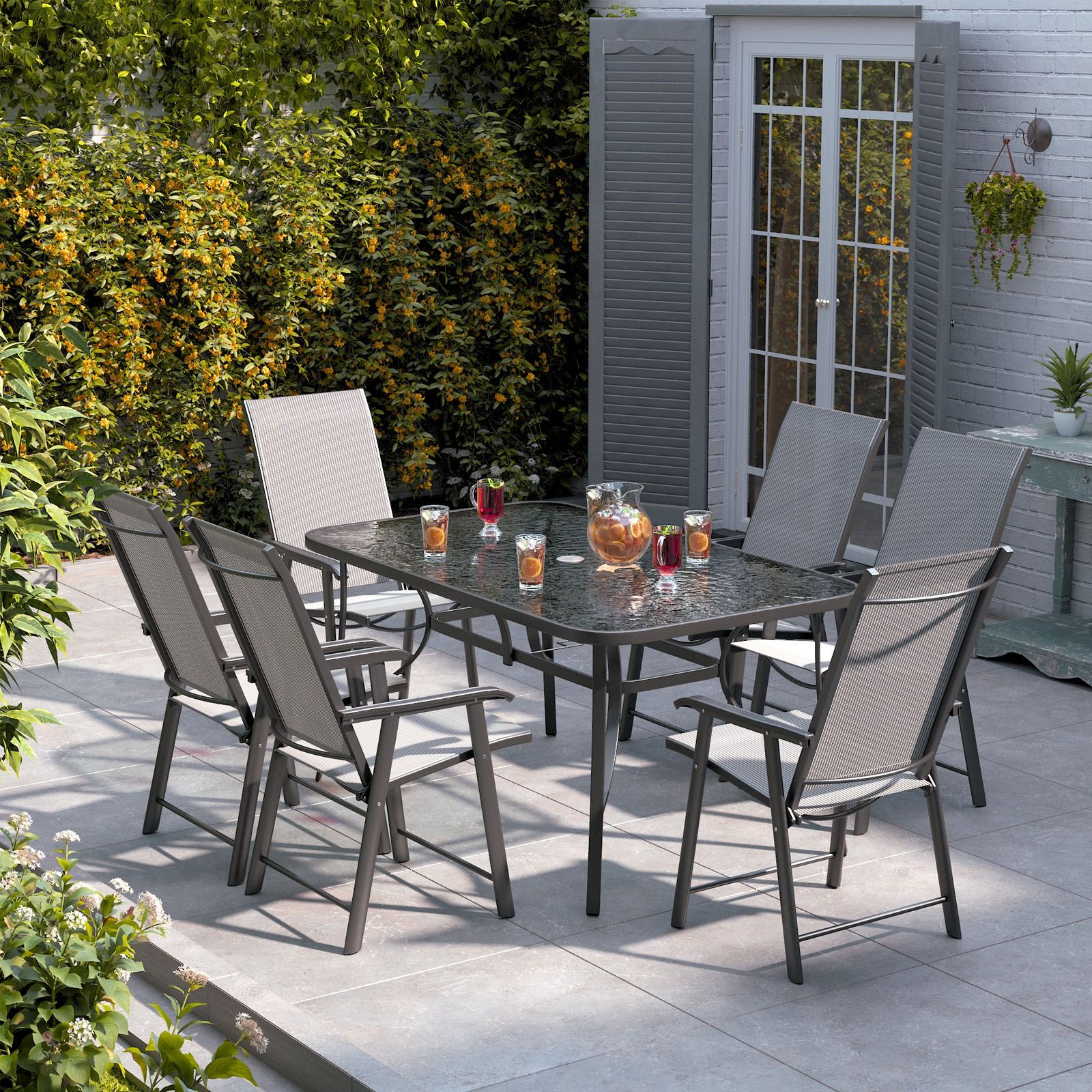 6-Seater Outdoor Garden Dining Furniture Set