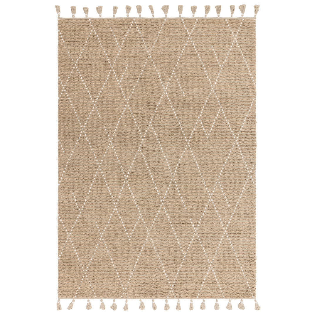 Nepal Sand/Cream Linear Rug 120x170cm