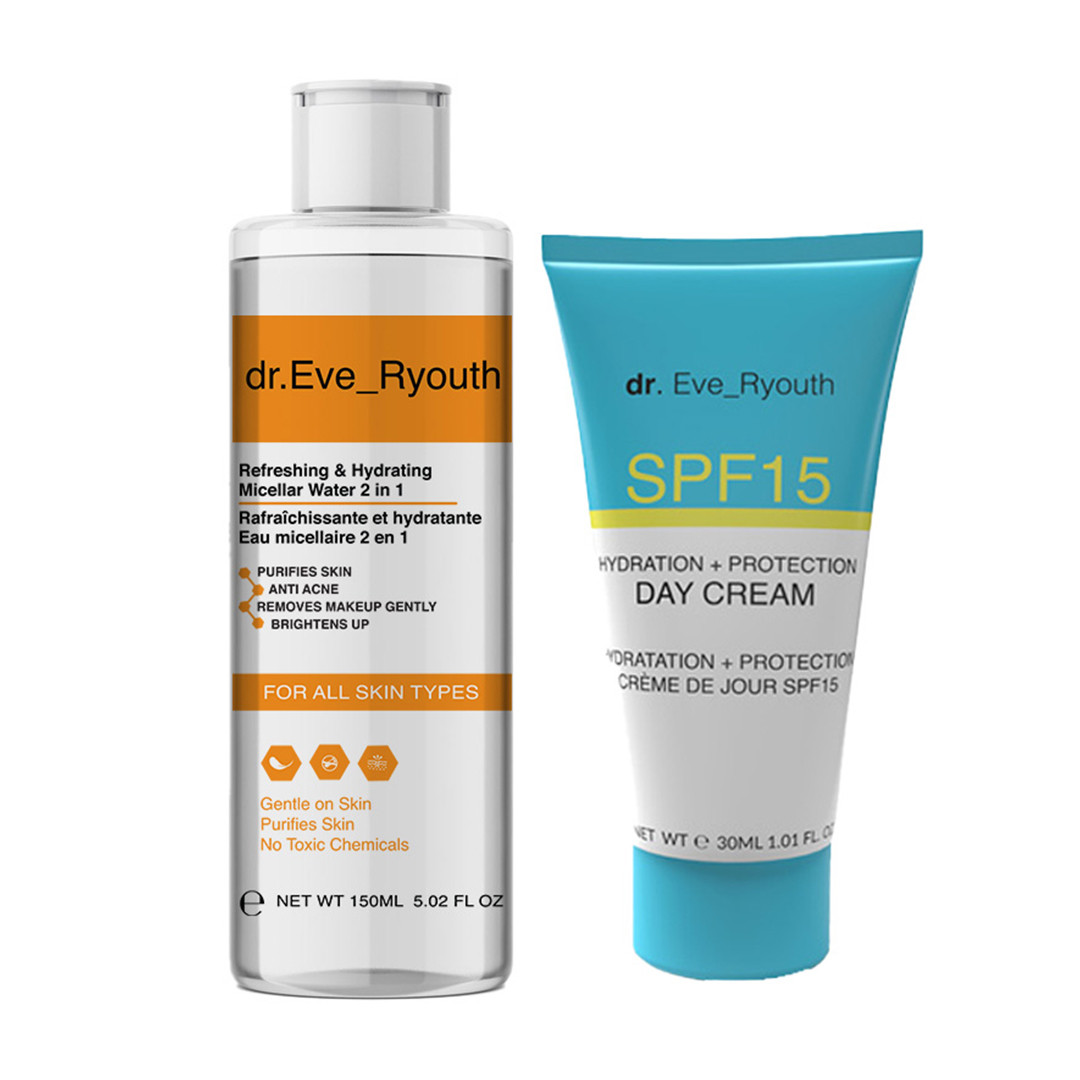 Refreshing and Hydrating Micellar Water 2 in 1 150ML+ Vitamin E and Peppermint Lip Plumps 8ml