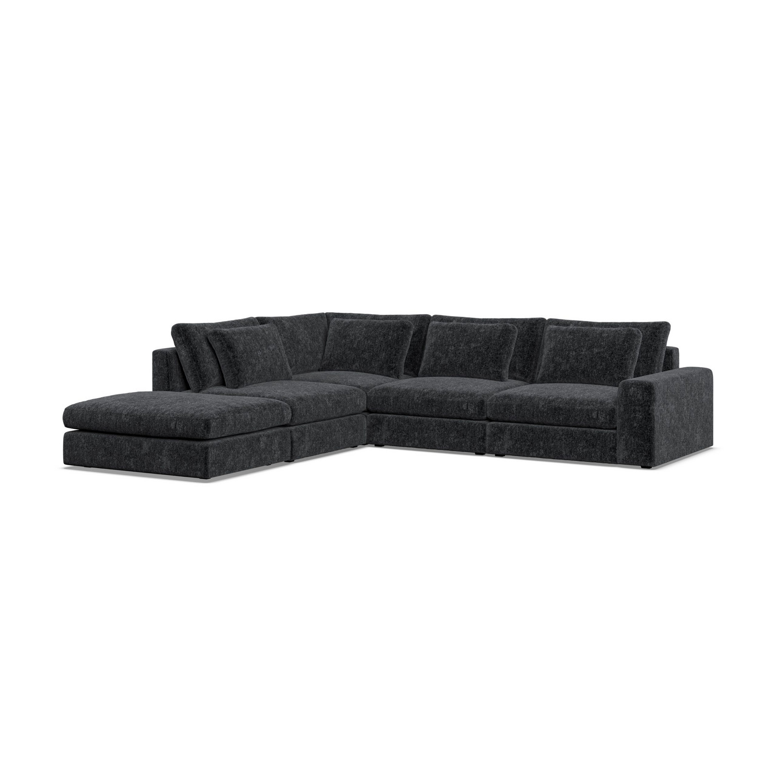 Model Eight  Corner Chaise LHF Symphony Black