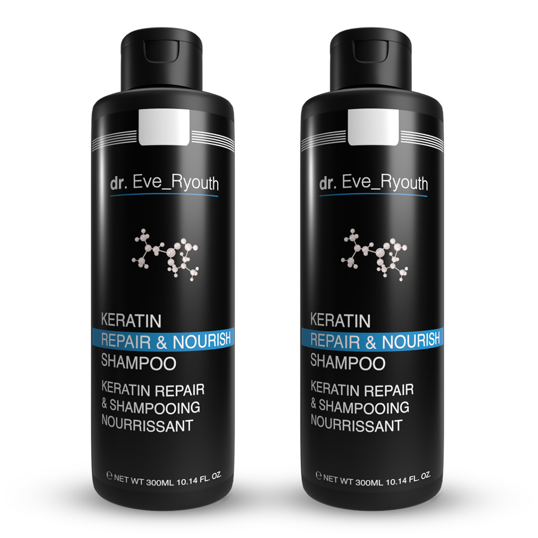 Keratin Repair & Nourish Shampoo 300 ml x 2