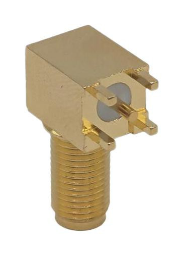 Mueller Electric Bu-1420701502 Rf Connector, Sma, R/a Blackhd Jack, 50 Ohm/pcb