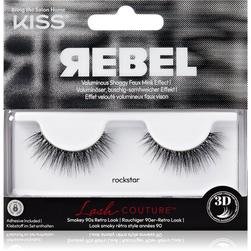 KISS Rebel false eyelashes Rockstar 2 pc