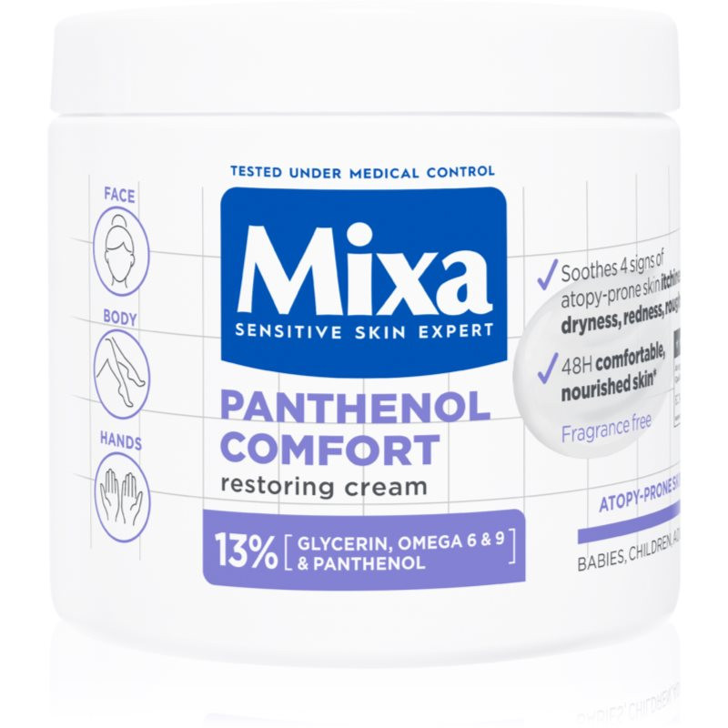 Mixa Panthenol Comfort softening cream with moisturising effect 400 ml