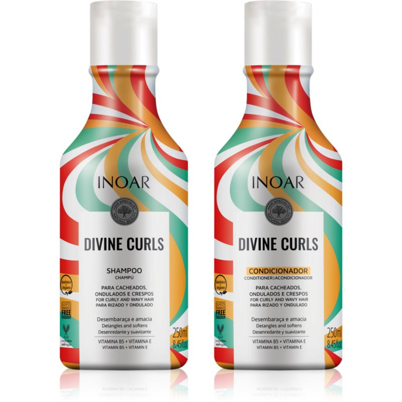 INOAR Curls set for curly hair 2x250 ml