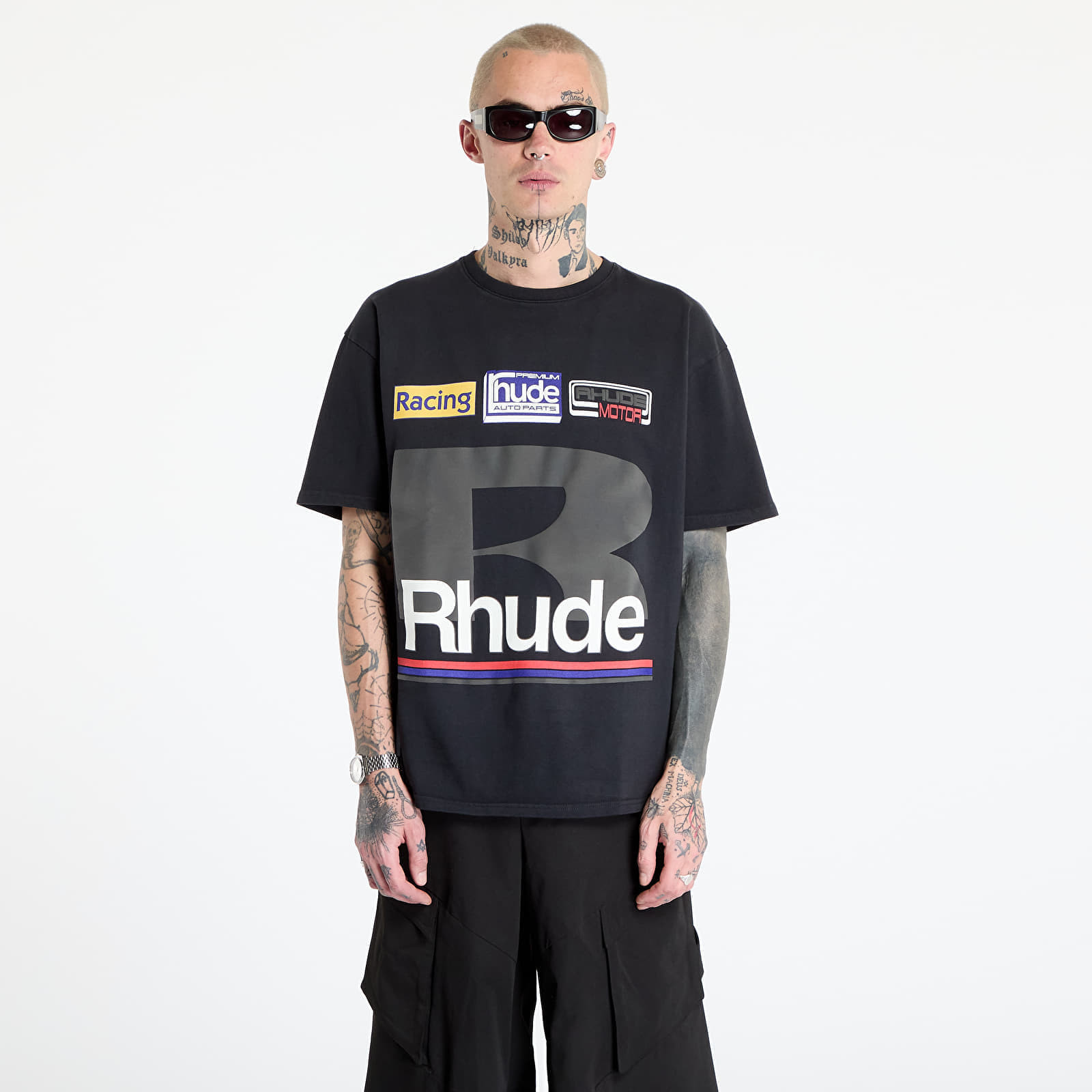 T-shirt Rhude Petrol Patch Tee Vintage Black S