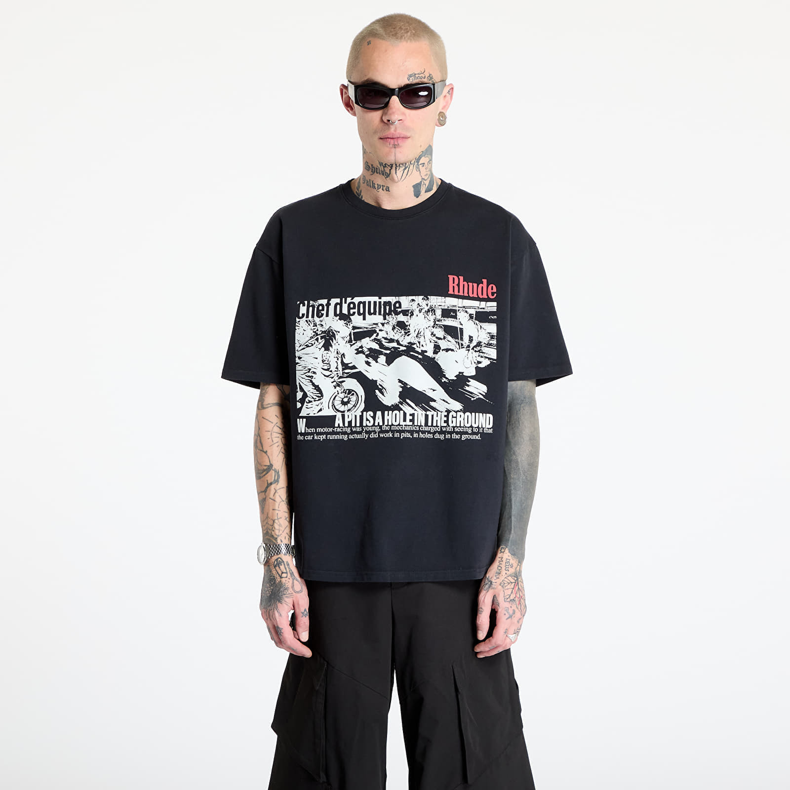 T-shirt Rhude Champions Du Monde Tee Vintage Black S