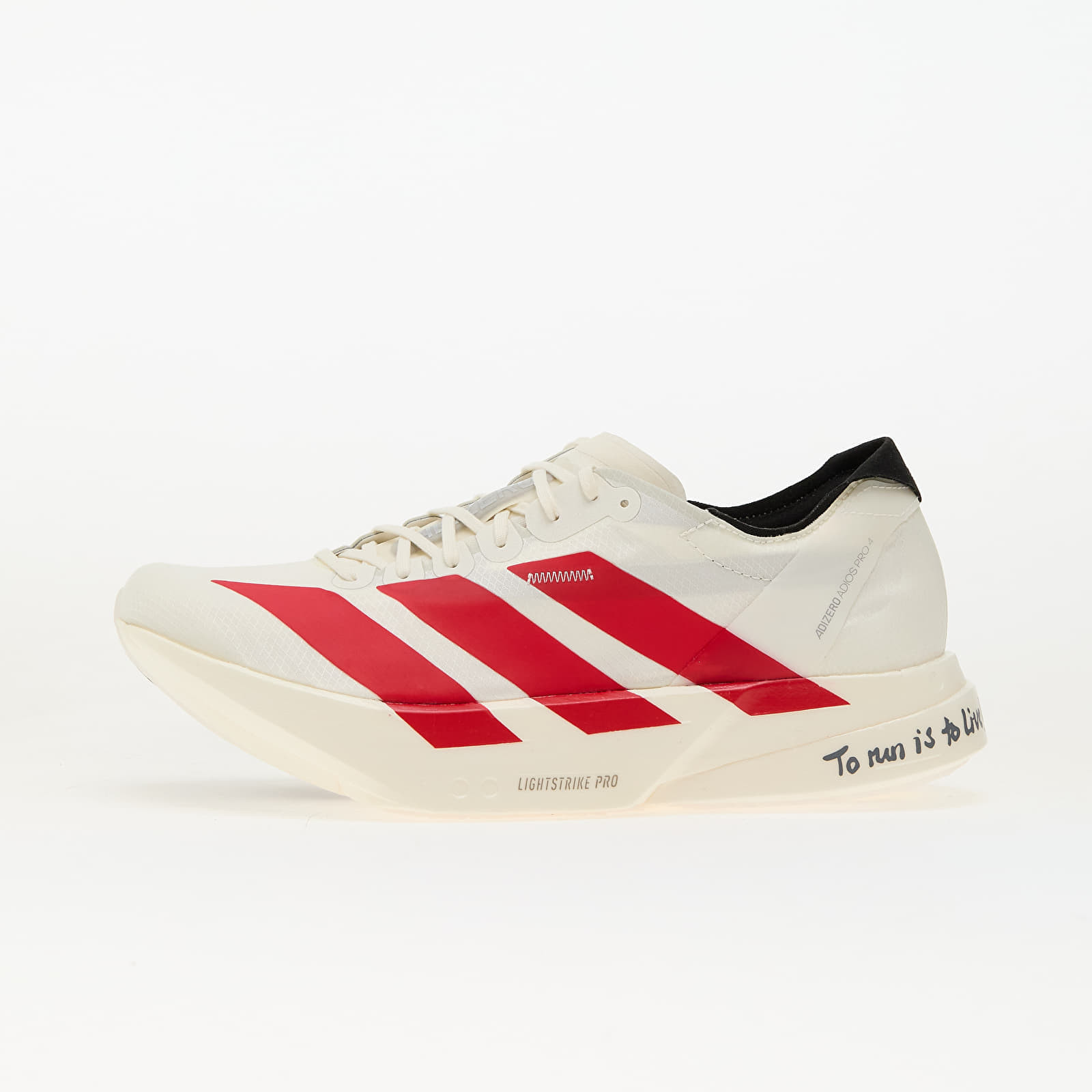 Sneakers adidas Adizero Adios Pro 4 M Off White/ Better Scarlet/ Core Black UK 8