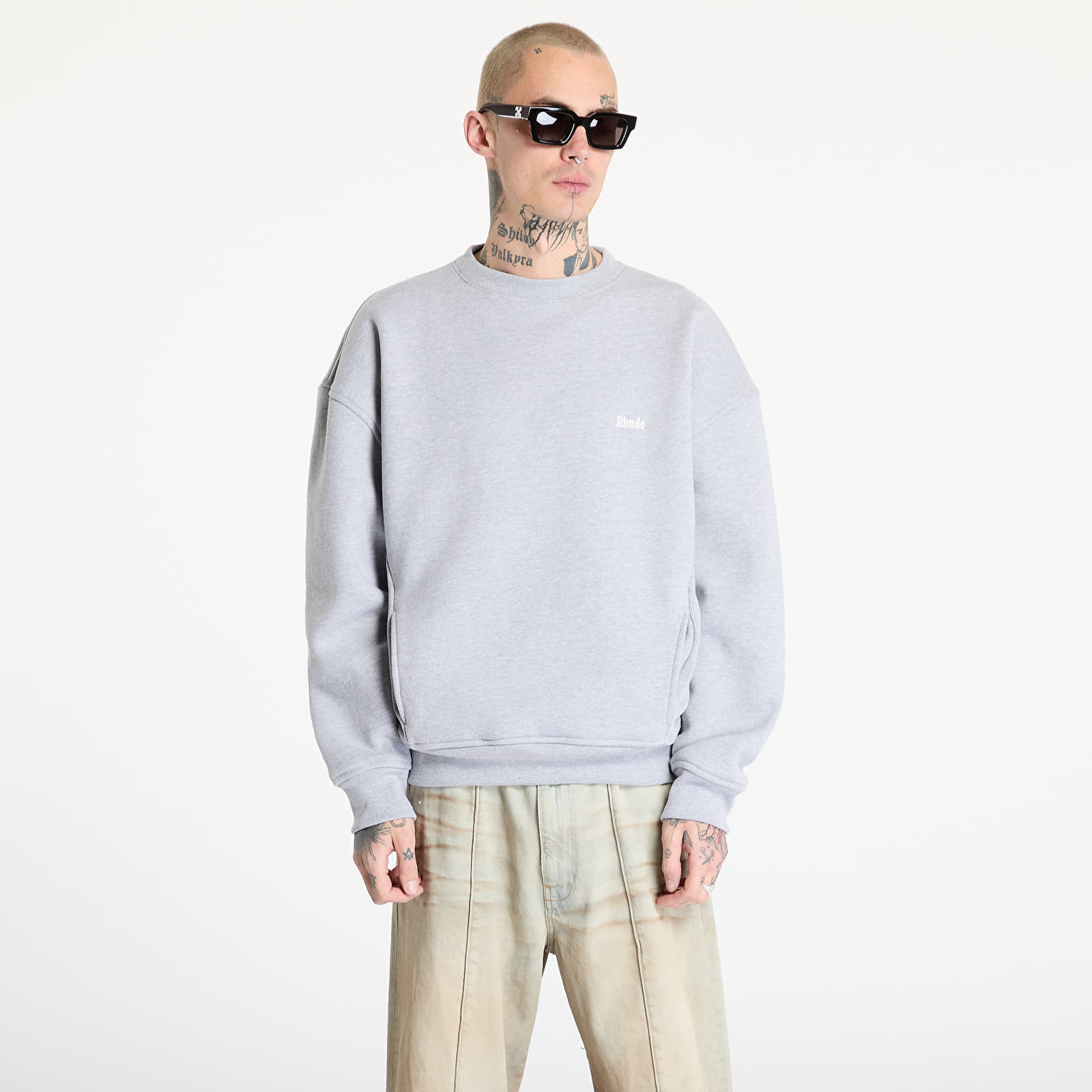 Sweatshirt Rhude Classique Crewneck Heather Gray S
