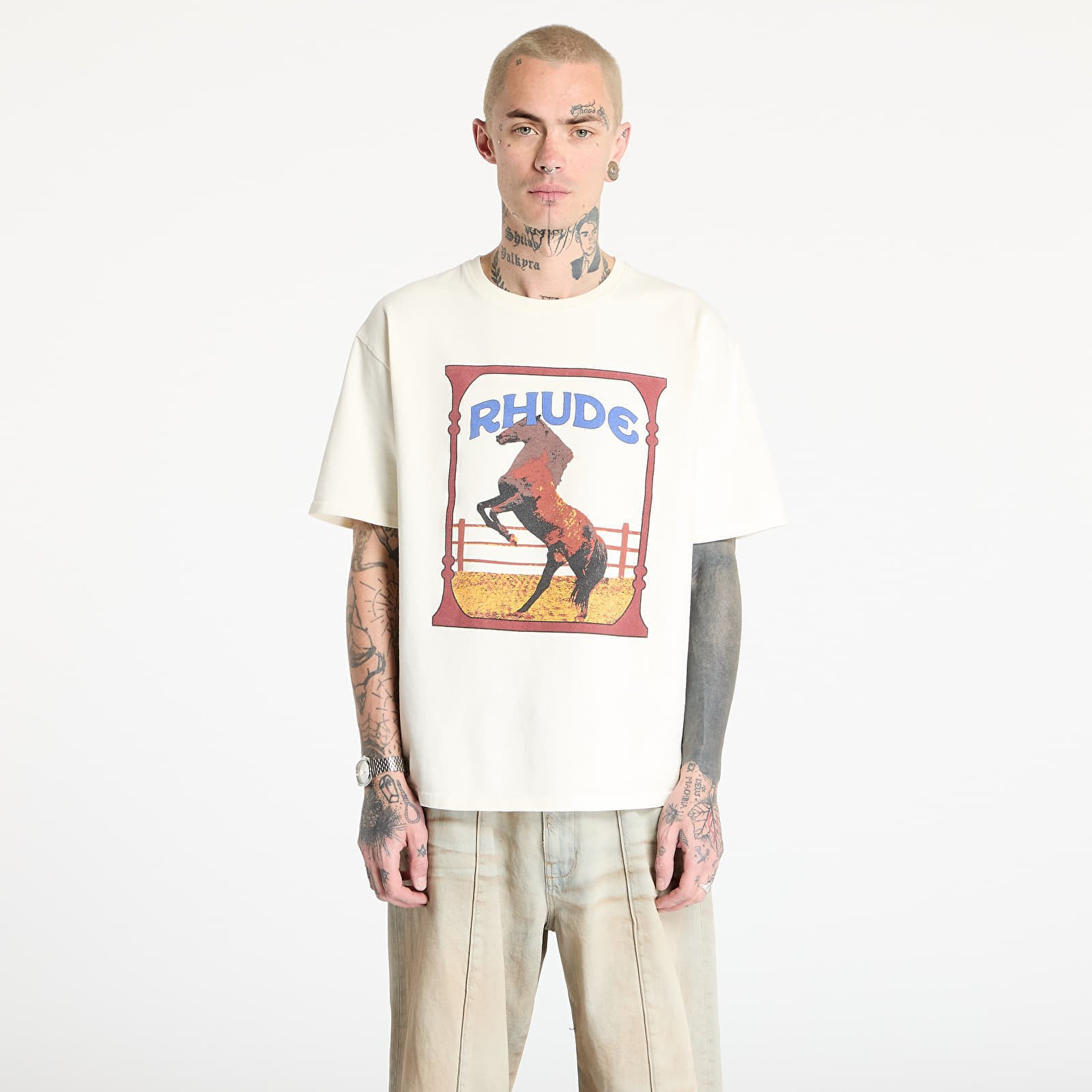 T-shirt Rhude Cadre Tee Vintage White S
