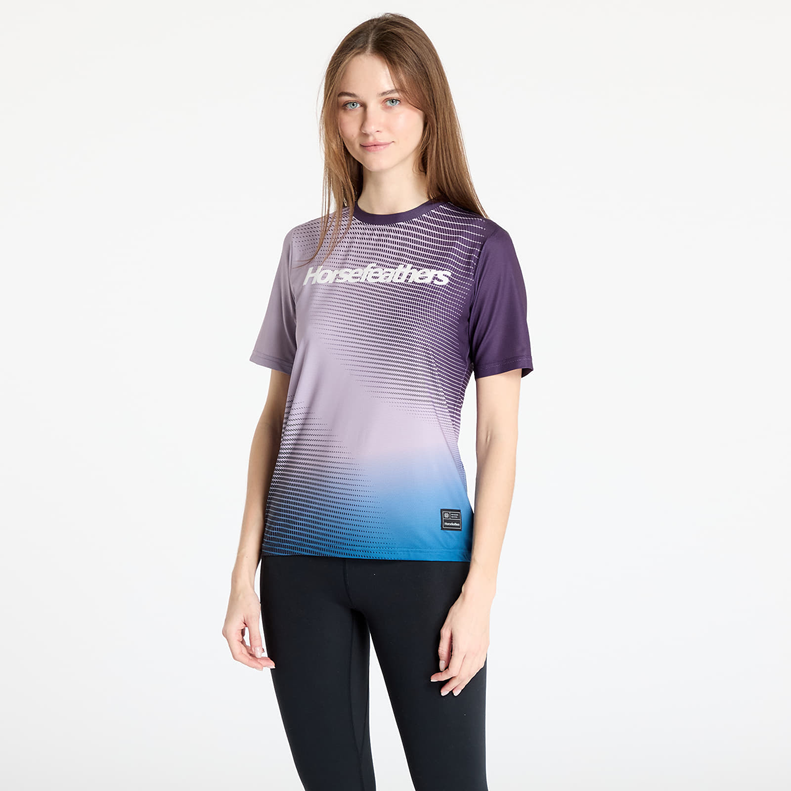T-shirt Horsefeathers W Quantum Bike Jersey Iris Fade Out S