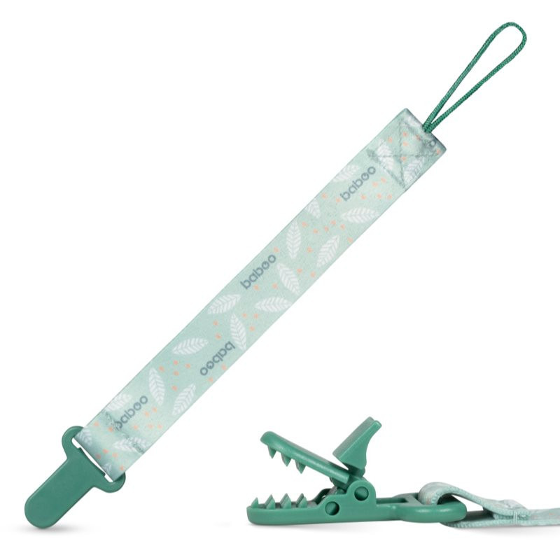 Baboo Textile Soother Holder dummy clip Peachy Keen 1 pc