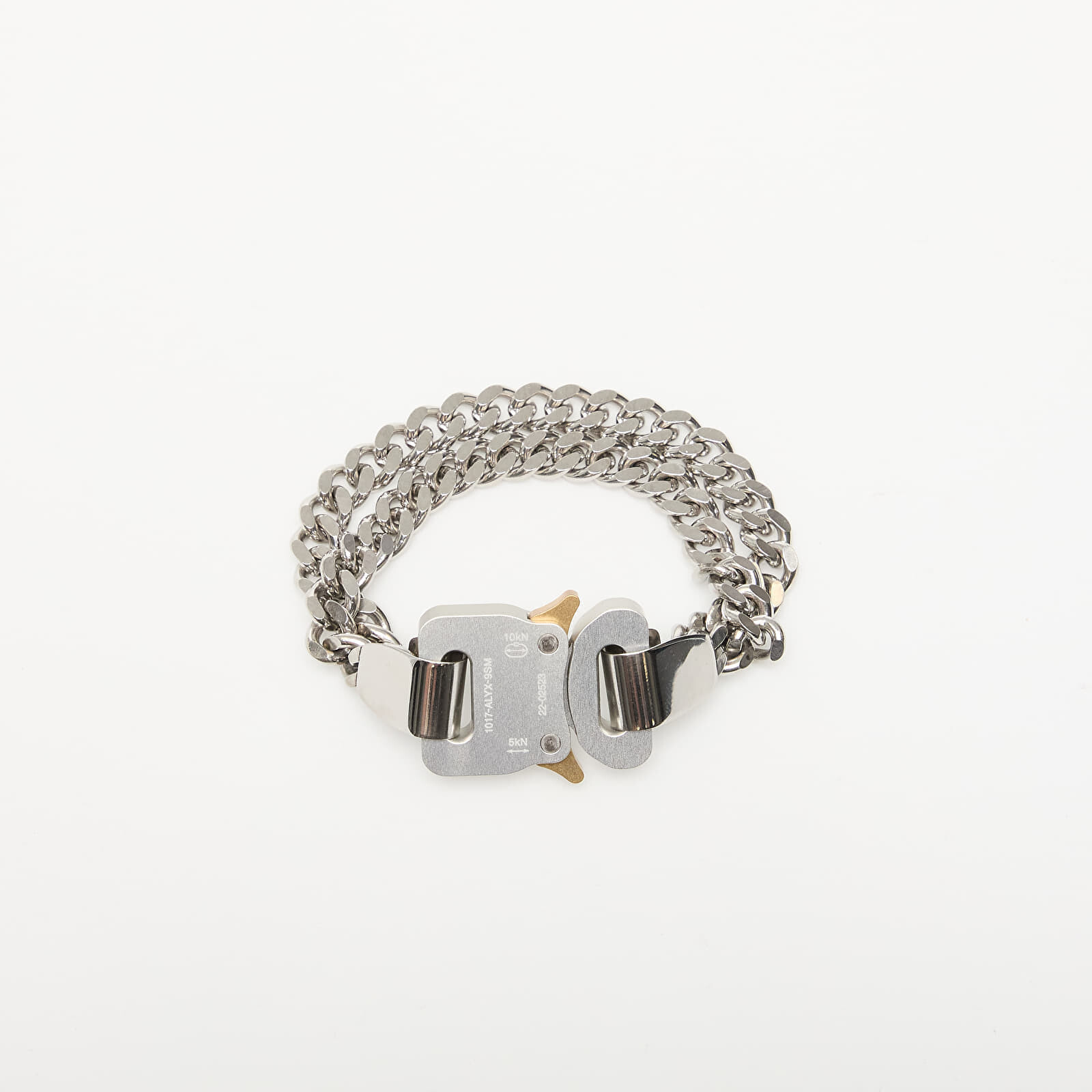 Alyx Studio 2X Chain Buckle Bracelet Silver S/M