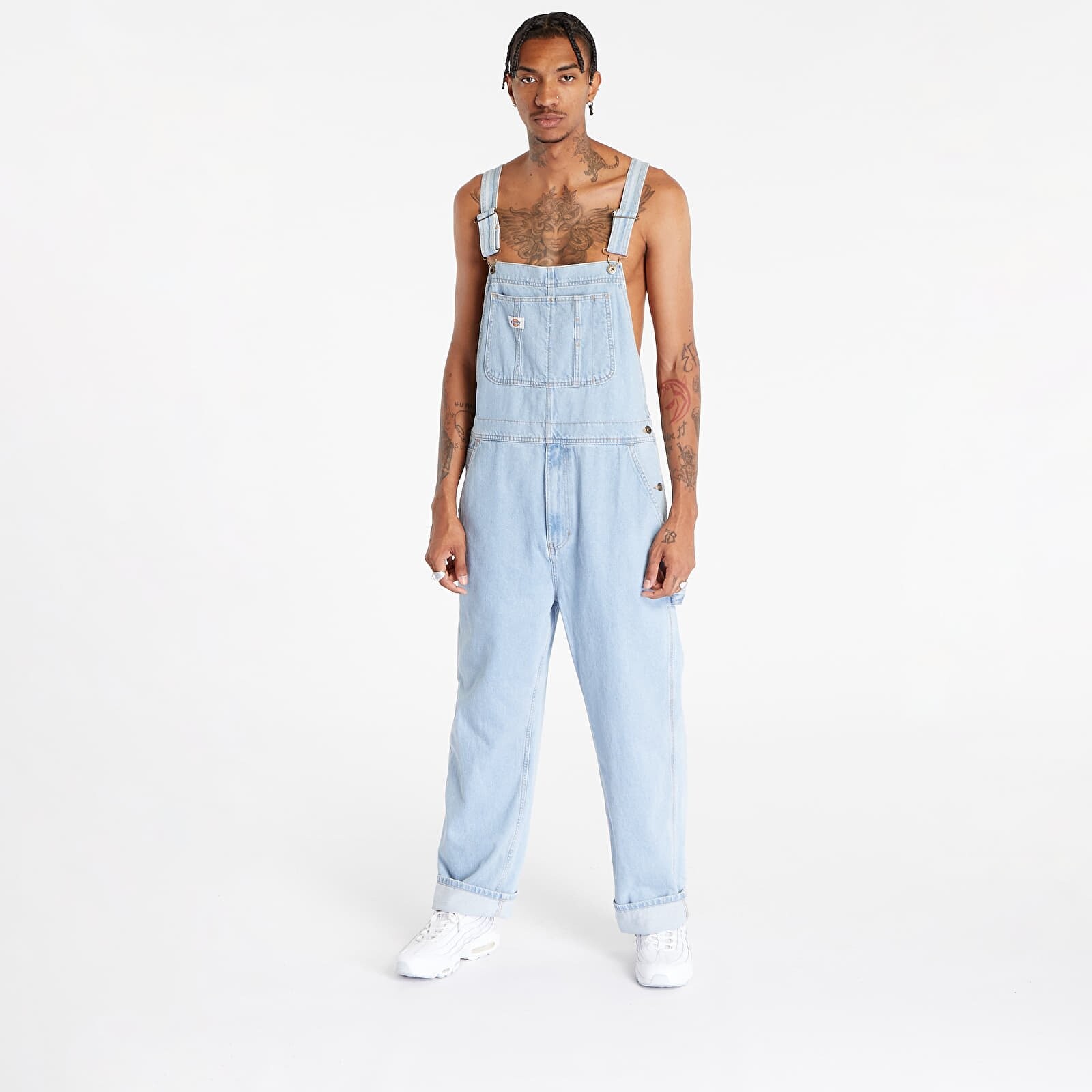 Pants Dickies Dickies Classic Denim Bib Vintage Aged Blue S