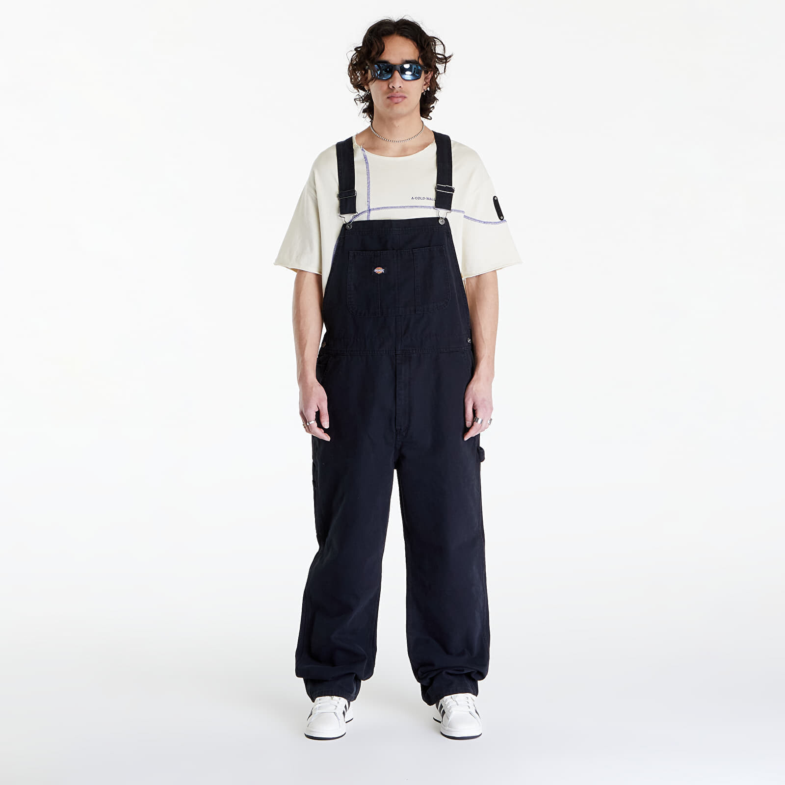Jeans Dickies Duck Canvas Classic Bib Stone Washed Black S