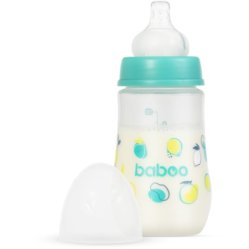 Baboo Anti-colic Feeding Bottle anti-colic bottle Lagoon Fiesta, 3 m+ 250 ml