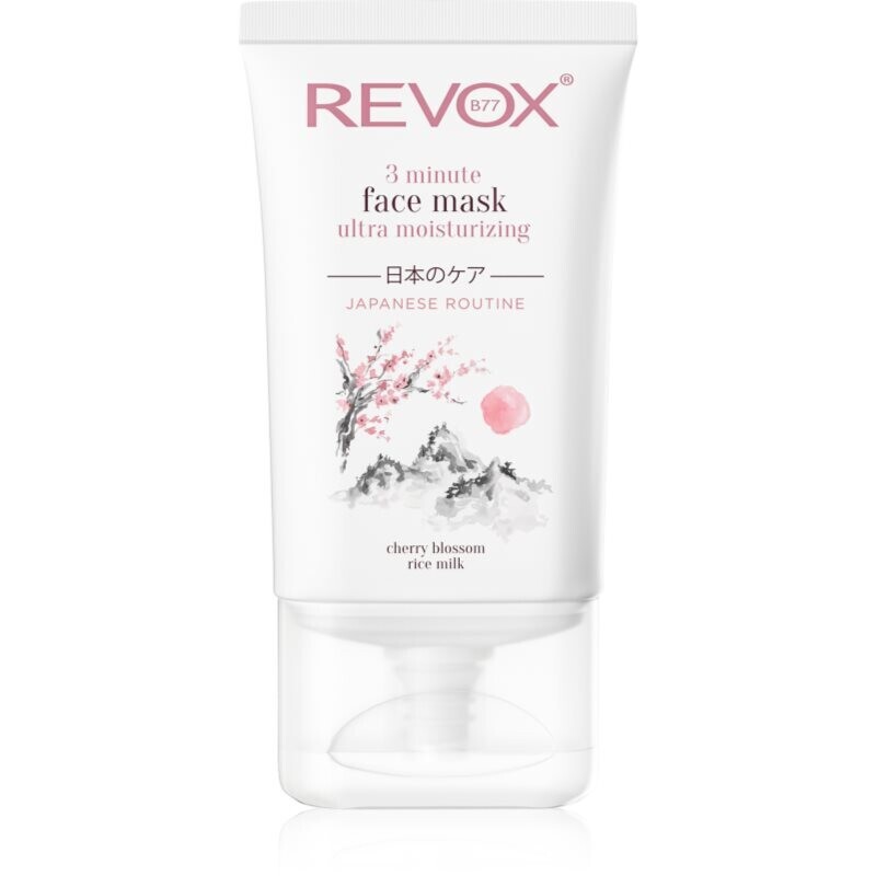 Revox B77 Japanese Ritual 3 Minute Face Mask Ultra Moisturizing intense hydrating mask for the face 30 ml