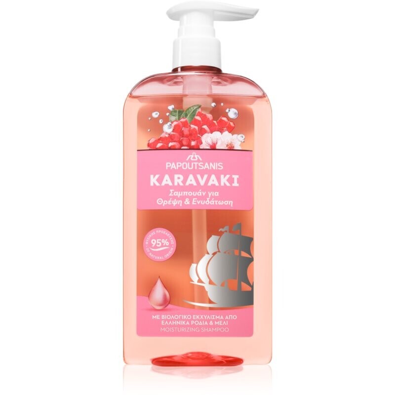 PAPOUTSANIS Karavaki Nutrition & Hydration nourishing shampoo 600 ml