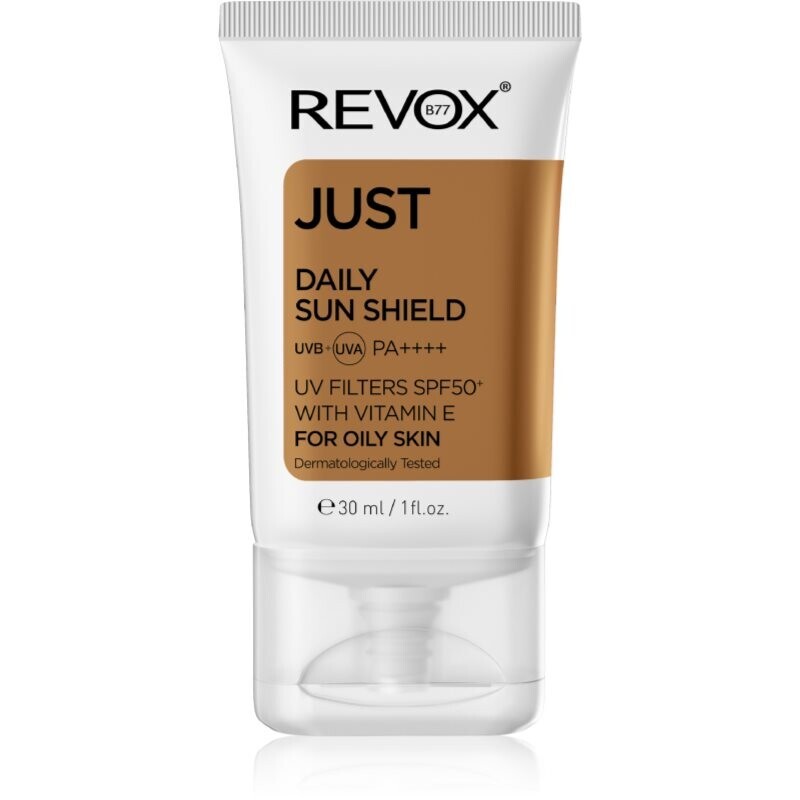 Revox B77 JUST Daily Sun Shield protective cream for oily and combination skin SPF 50+ 30 ml