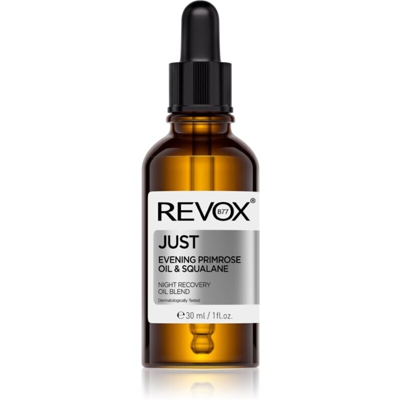 Revox B77 JUST Evening Primrose Oil & Squalane regenerating night oil to restore the skin barrier 30 ml