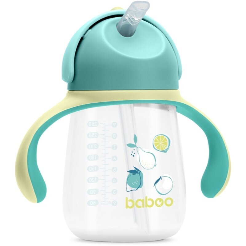 Baboo Cup with Silicone Straw cup with straw Lagoon Fiesta 9m+ 260 ml