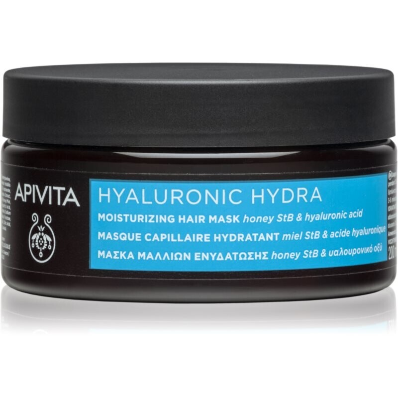 Apivita Hyaluronic Hydra Moisturizing Hair Mask intense hydrating mask for hair 200 ml