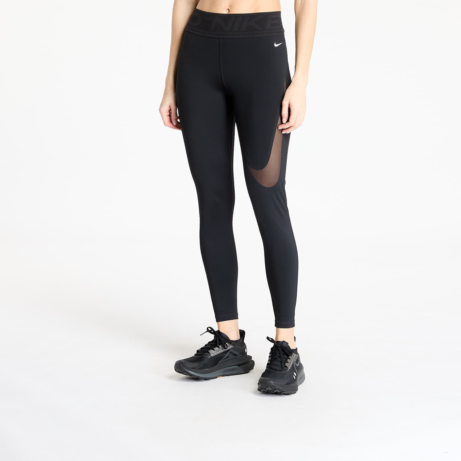 Nike Pro Sculpt Women's High-Waisted Full-Length Leggings Black/ White M