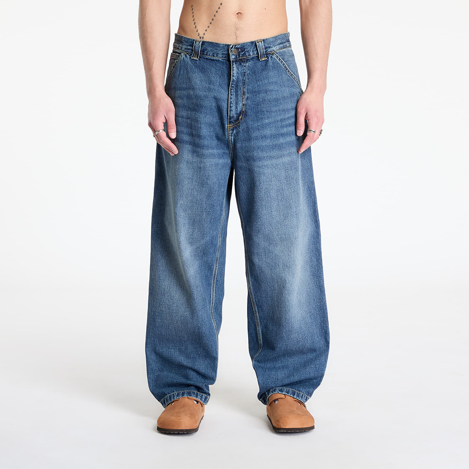 Jeans Carhartt WIP OG Single Knee Pant Blue Dark Used Wash XS