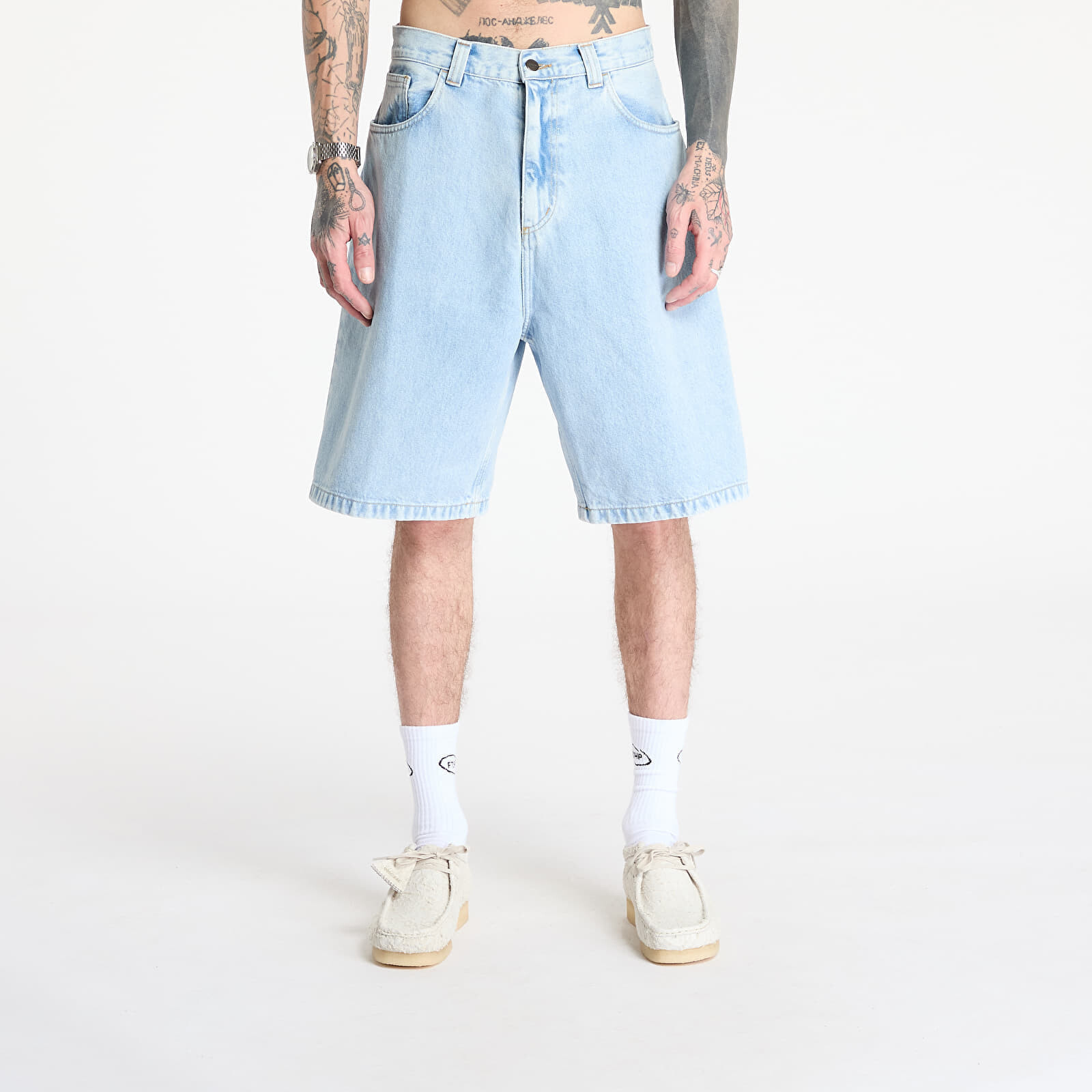 Shorts Carhartt WIP Brandon Short Blue Heavy Stone Bleached XS