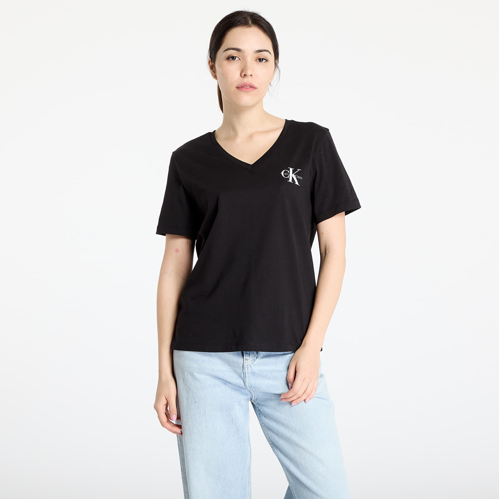 T-shirt Calvin Klein Jeans Logo Vn 2 Pack Tee Black XS
