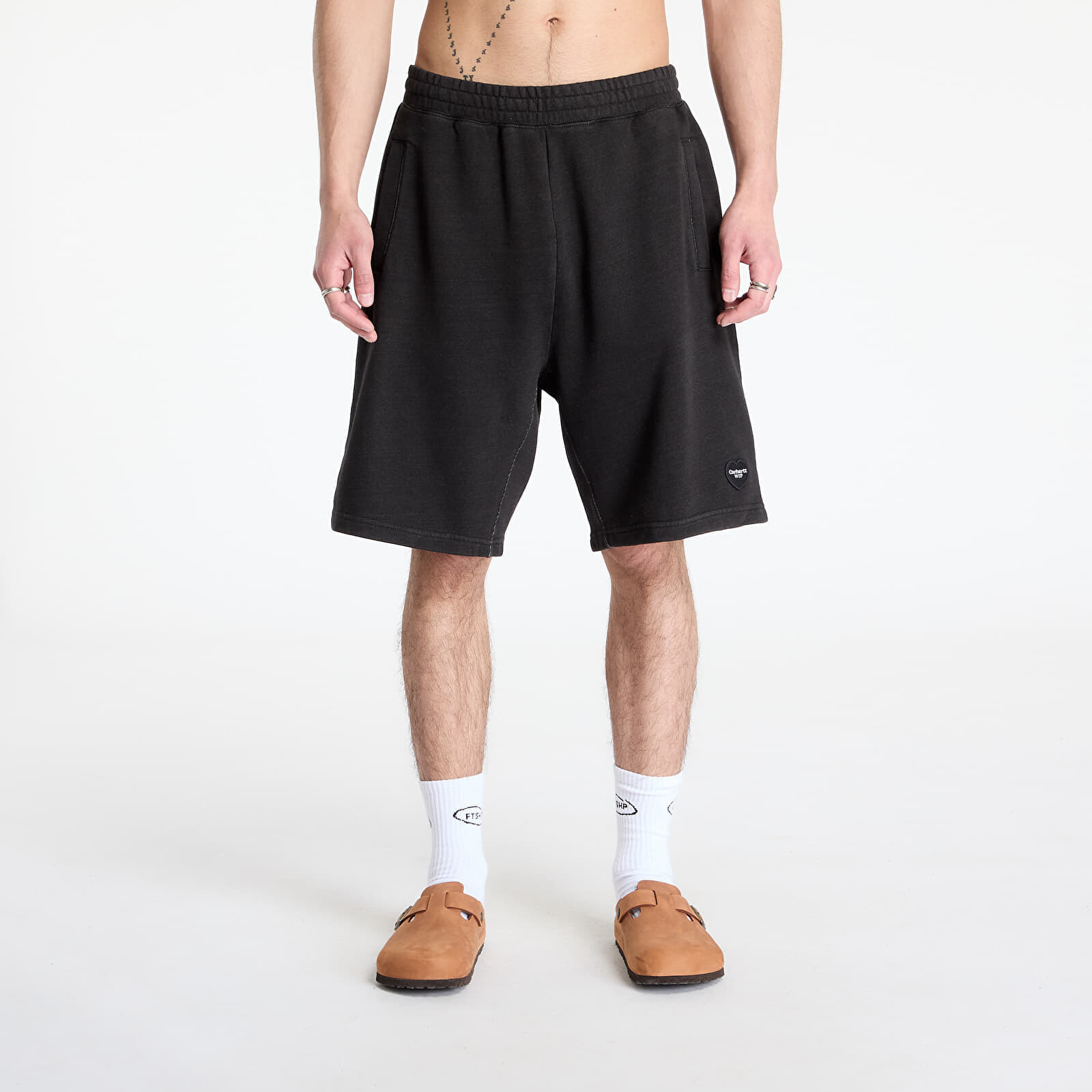 Shorts Carhartt WIP Ingo Sweat Short Black Garment Dyed XS