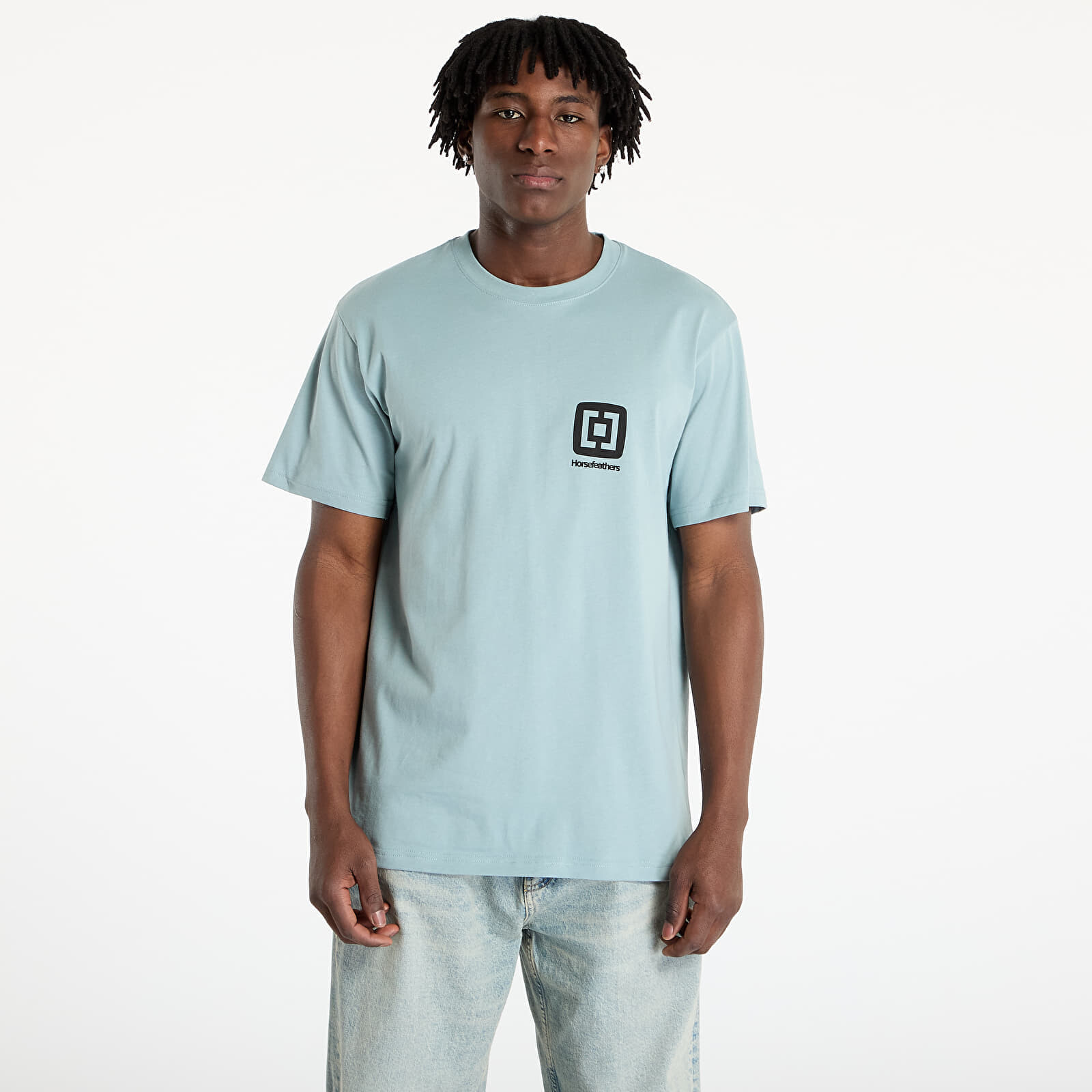 T-shirt Horsefeathers Mini Logo T-Shirt Blue Haze L