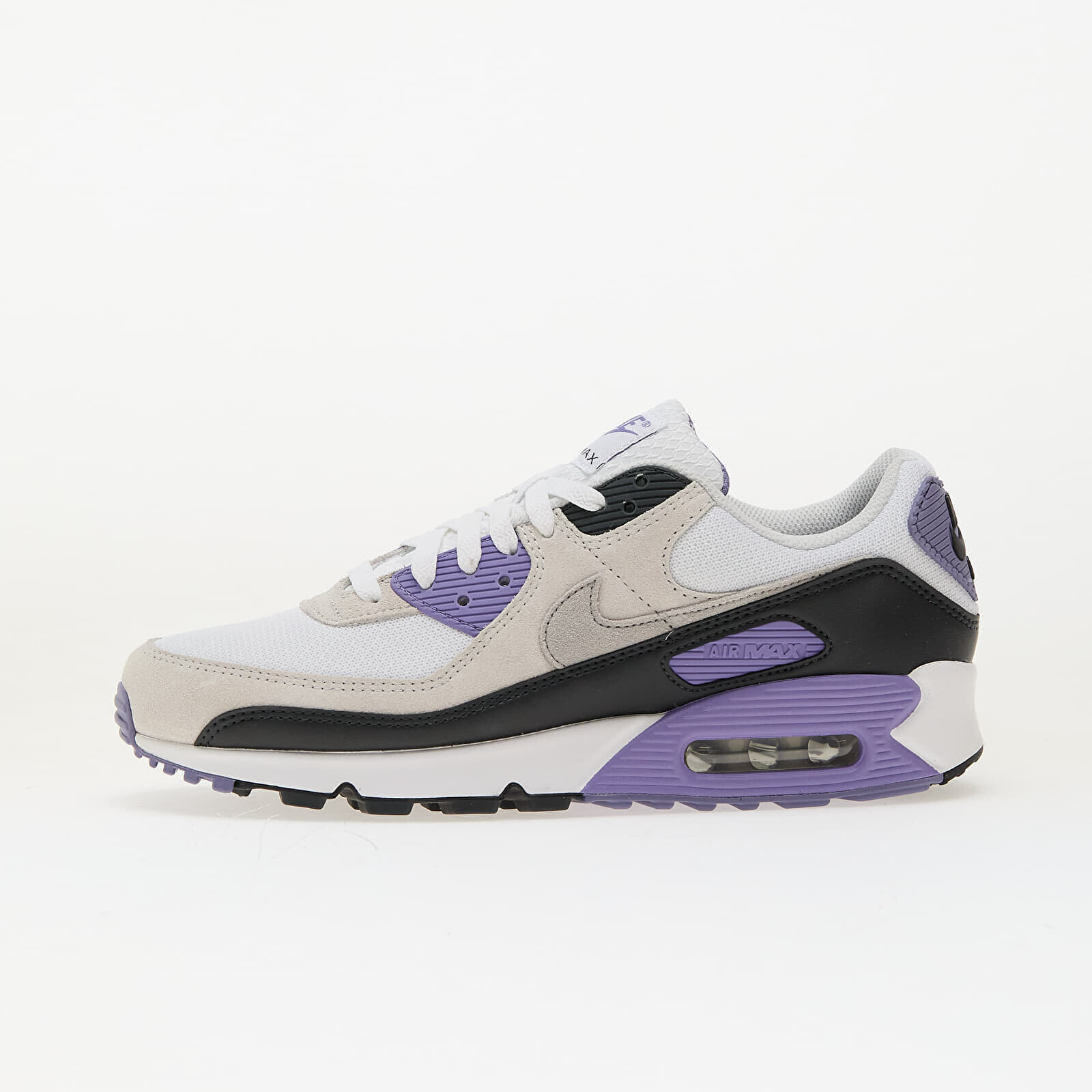 Sneakers Nike Air Max 90 White/ Lt Smoke Grey-Dusty Amethyst UK 8