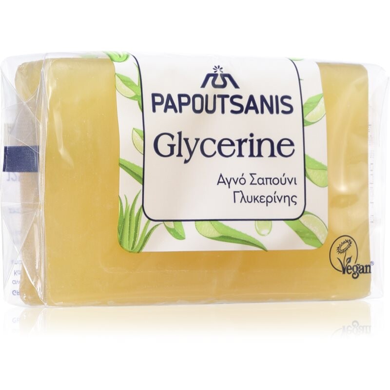 PAPOUTSANIS Glycerine Green bar soap for the body 125 g
