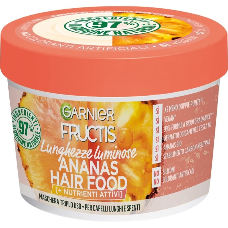 Garnier Fructis Pineapple Hair Food revitalising mask for long hair 390 ml