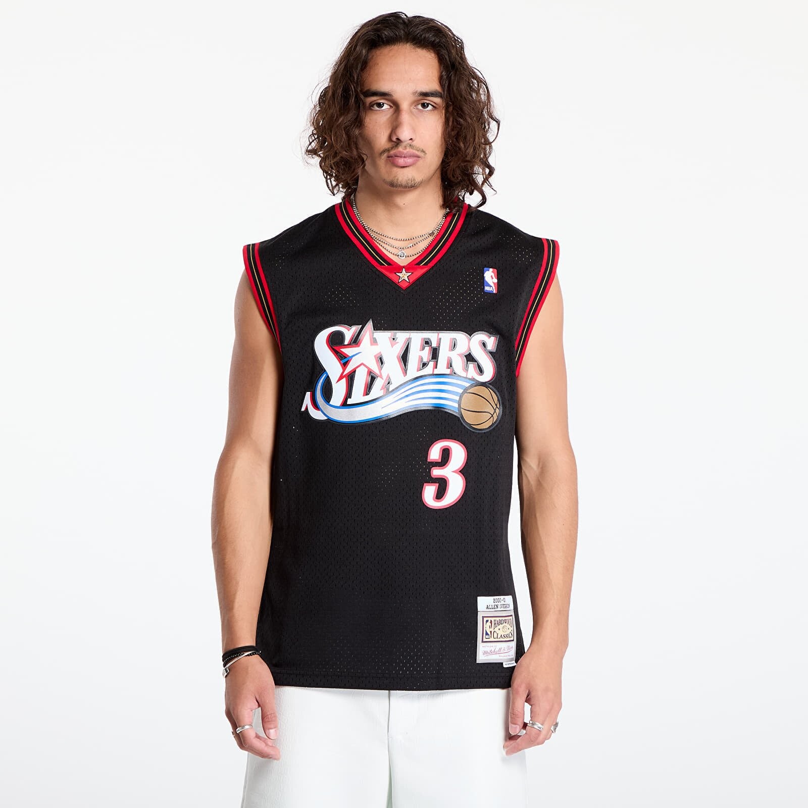 Jersey Mitchell & Ness Philadelphia 76ers 3 Allen Iverson Swingman Jersey Black XL