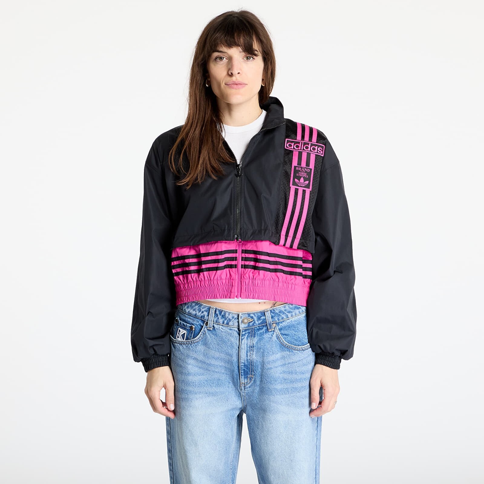 Jacket adidas Adibreak Woven 2In1 Track Top Black/ Semi Lucid Fuchsia XS