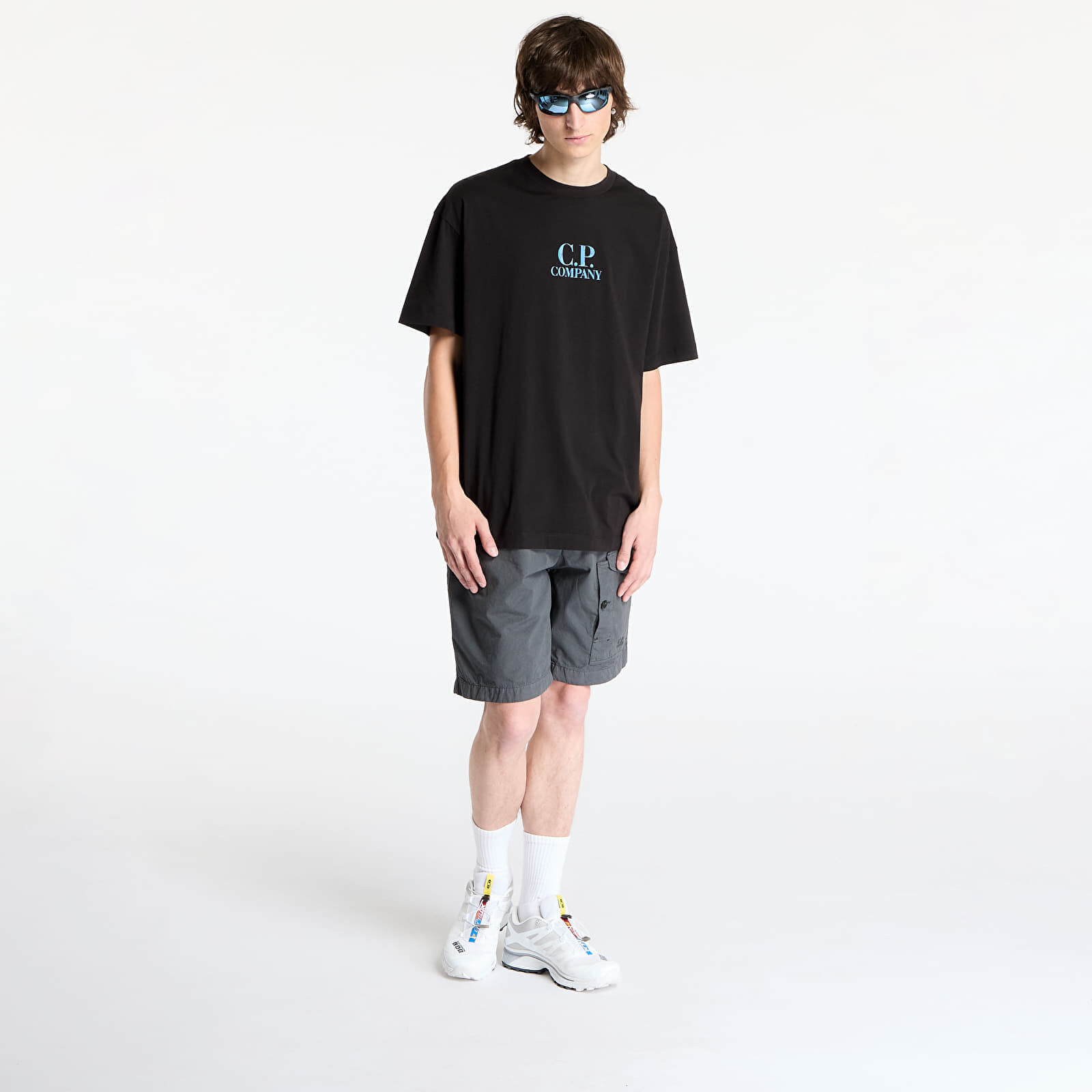 T-shirt C.P. Company 30/1 Jersey Graphic Logo T-Shirt Black S