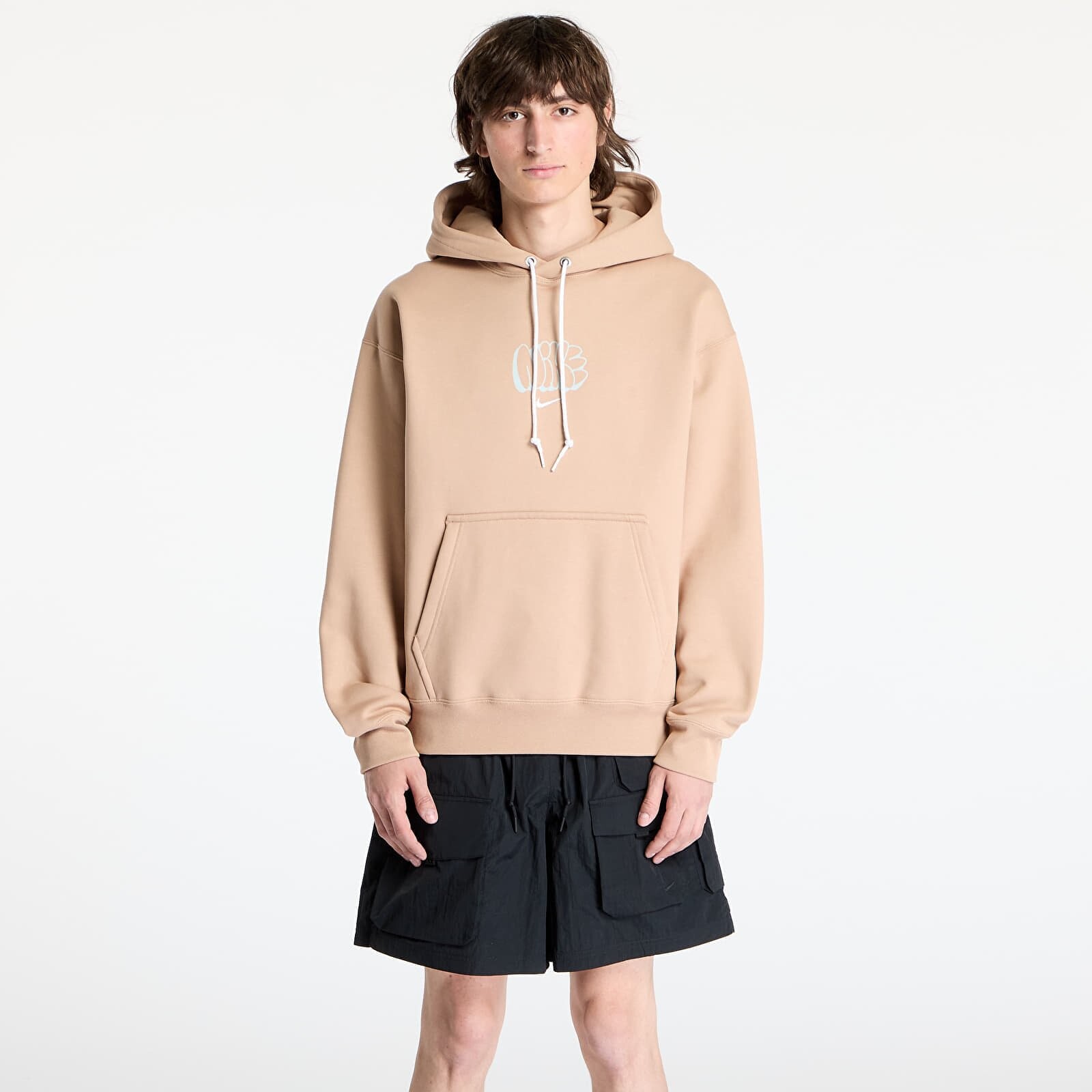 Sweatshirt Nike Solo Swoosh Men's Fleece Hoodie Hemp XS