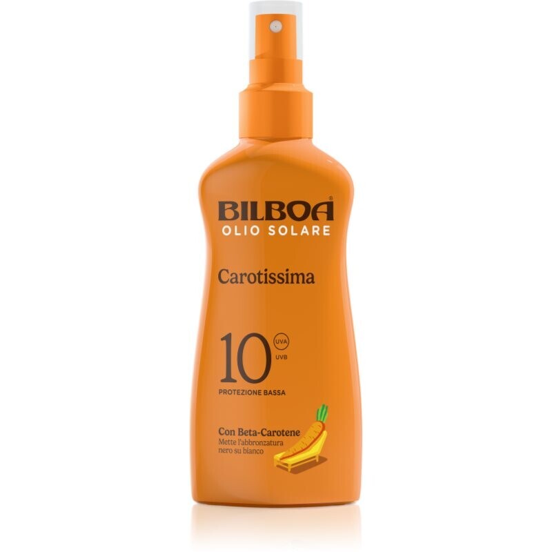 Bilboa Carotissima Olio sun oil spray with beta carotene SPF 10 200 ml