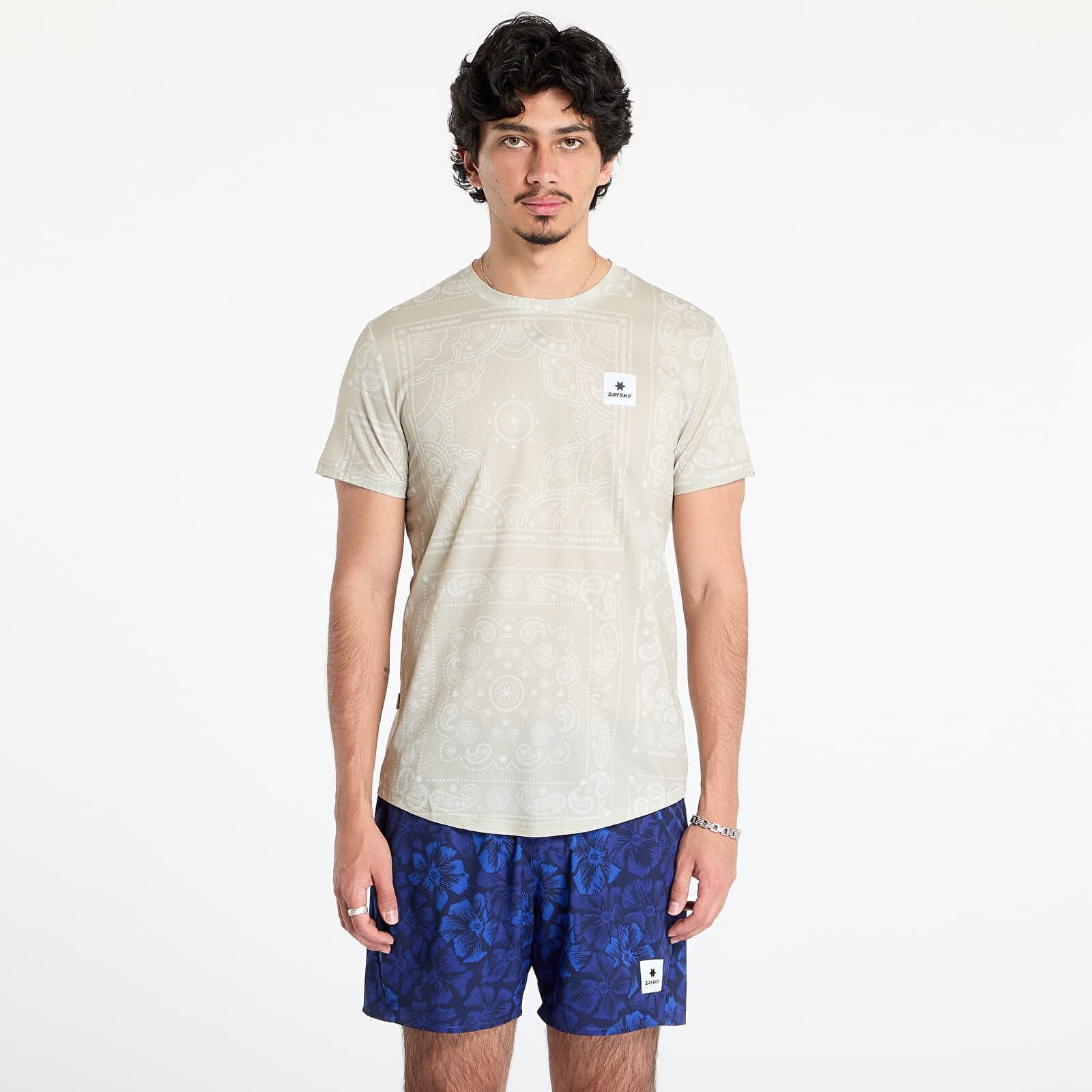 T-shirt SAYSKY Paisley Combat T-shirt Beige Paisley AOP S