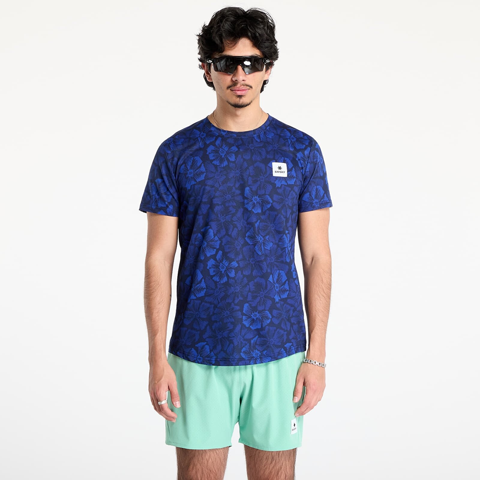 T-shirt SAYSKY Flower Combat T-Shirt Blue AOP S