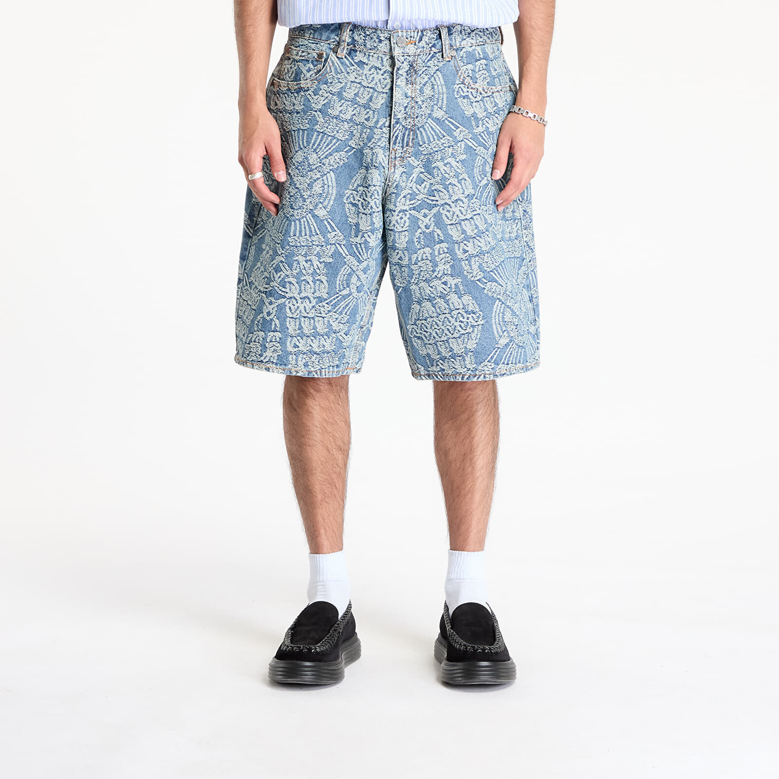 Shorts Daily Paper Macrame Denim Shorts Mid Blue L