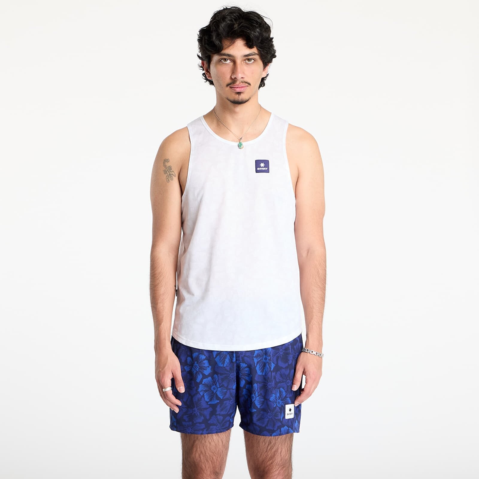 Tank top SAYSKY Flower Combat Singlet White AOP S