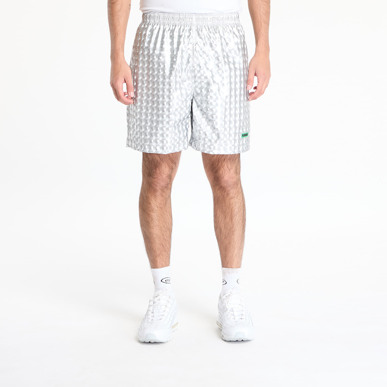 Shorts PLEASURES Pulley Active Shorts Silver L