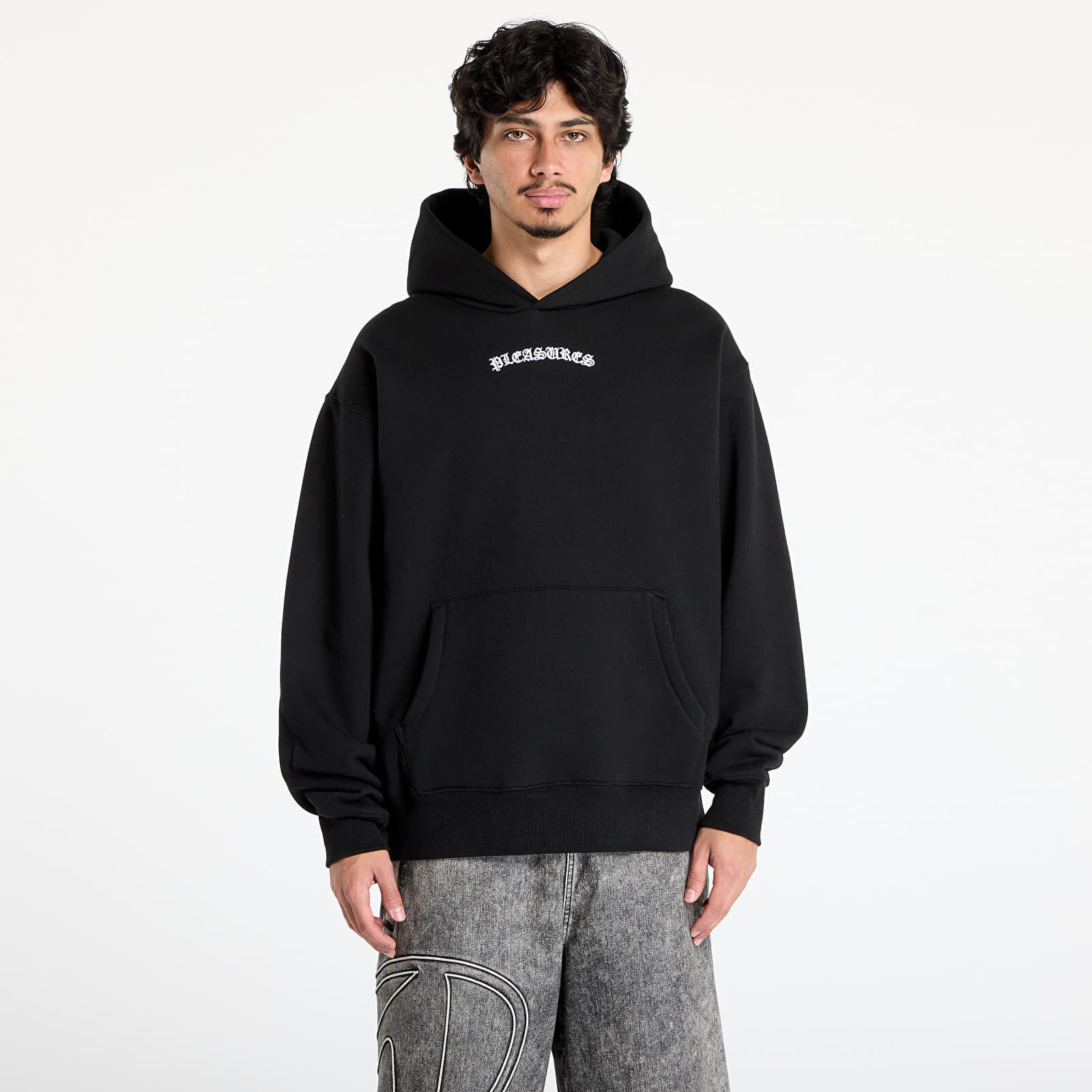 Sweatshirt PLEASURES Neural Hoodie Black S